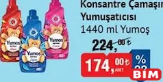 YUMOŞ KONSANTRE ÇAMAŞIR YUMUŞATICI 1440 ML fiyat ve kampanya bilgisi